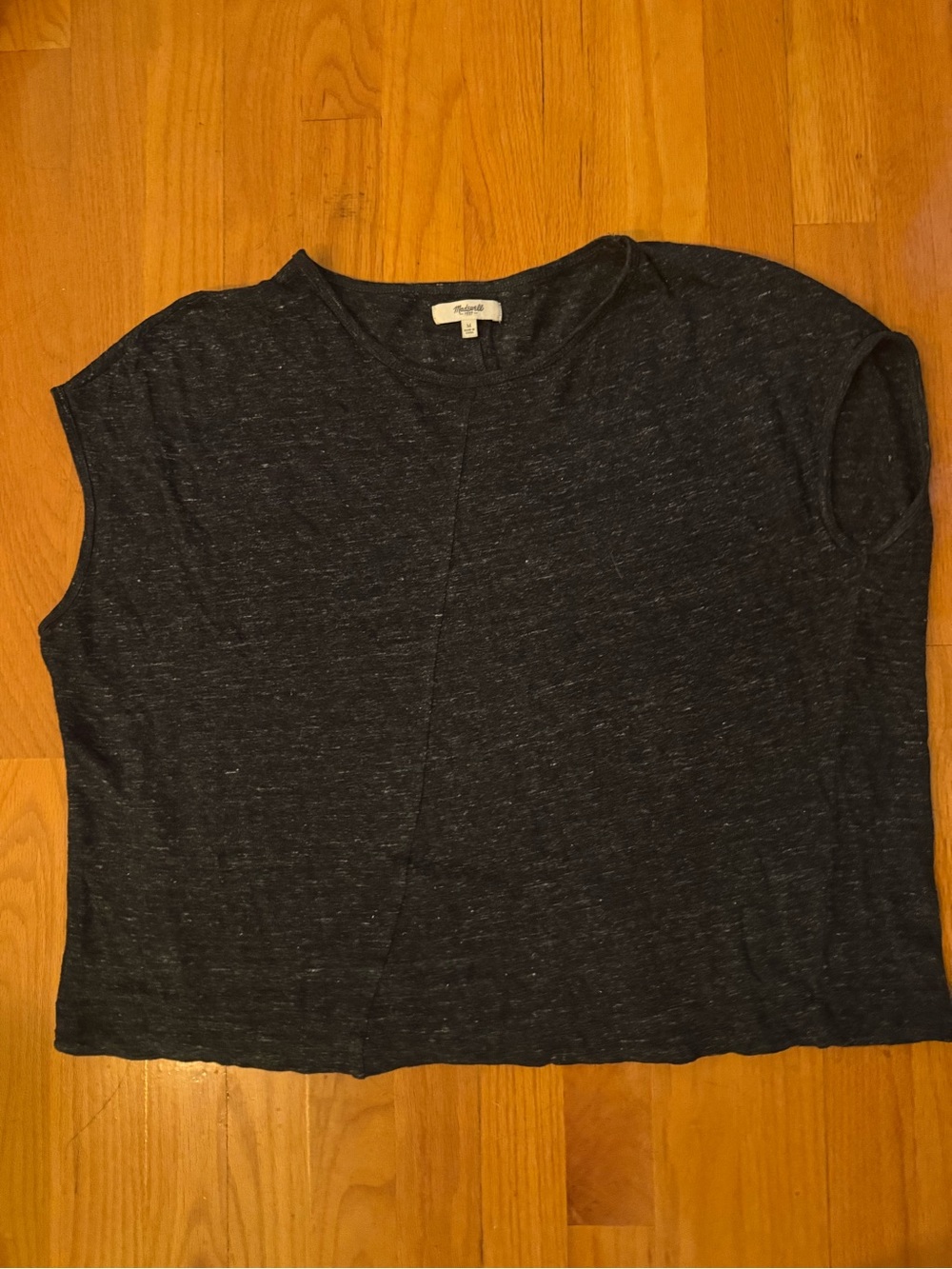 Madewell Charcoal Boxy Short-Sleeve Tee